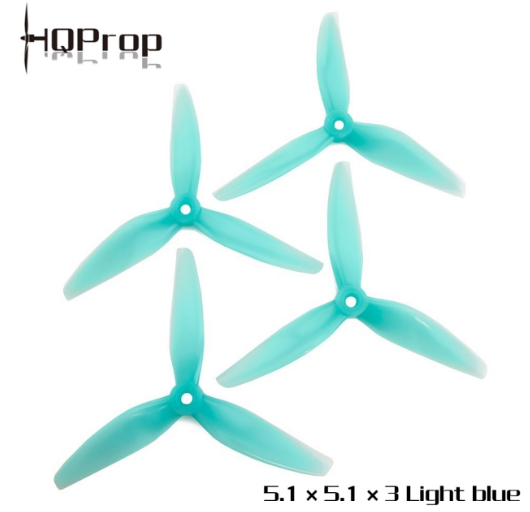 HQProp 5.1X5.1X3 Propeller Blau
