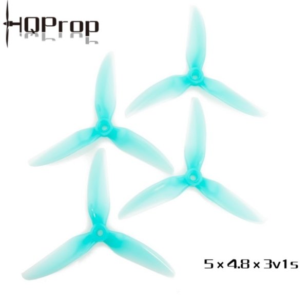 HQProp 5X4.8X3V1S Propeller Hellblau